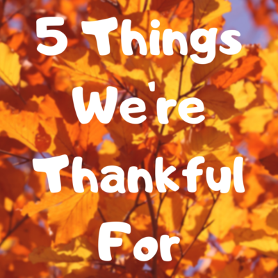 5 Things We're Thankful For